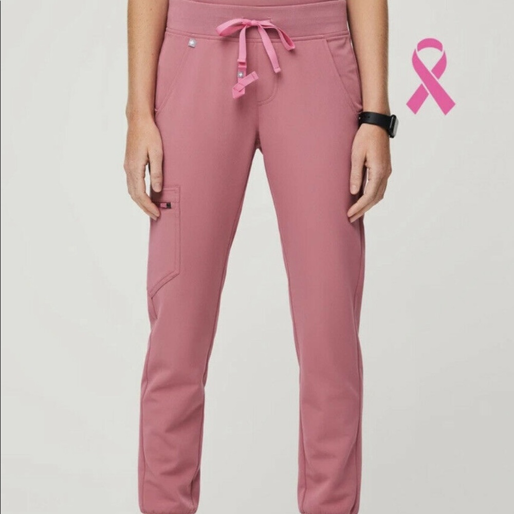 FIGS breast cancer awareness zamora small petite joggers quartz -sold out online